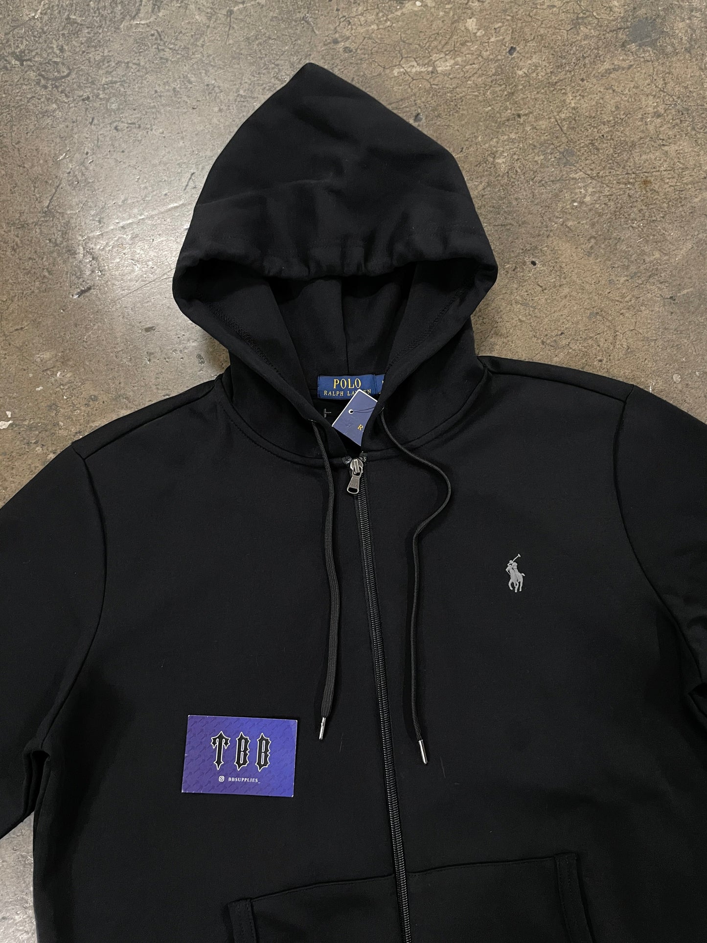 Polo Ralph Lauren Polo Pony Embroidered Zip-Up Hoodie Black