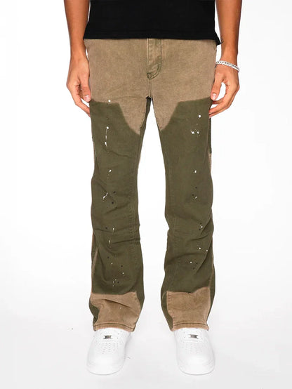 FLARE JEAN "Brown Accent"