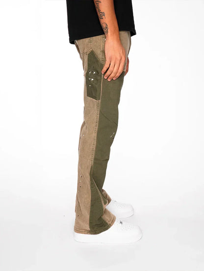 FLARE JEAN "Brown Accent"