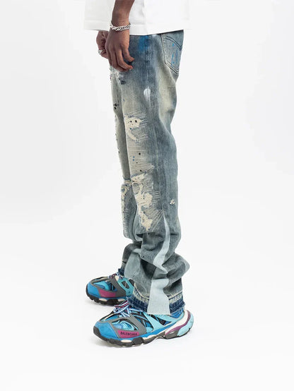 FLARE JEAN "Paint Splash"