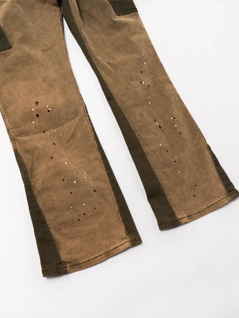 FLARE JEAN "Brown Accent"