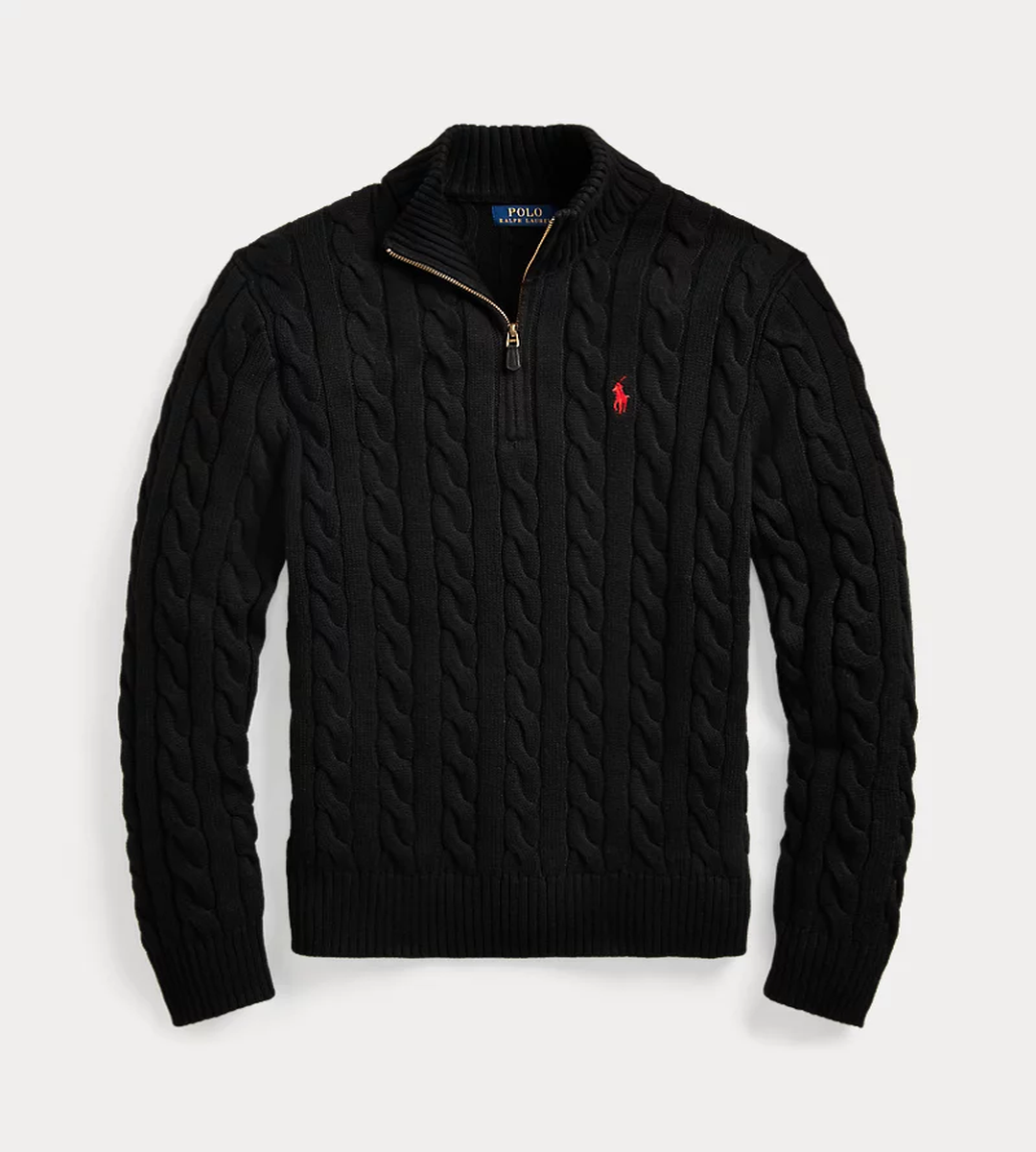 Polo Ralph Lauren Cable-Knit Half-Zip Sweater